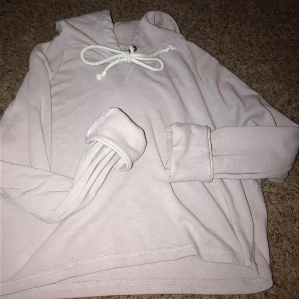 PURPLE CROPPED HOODIE